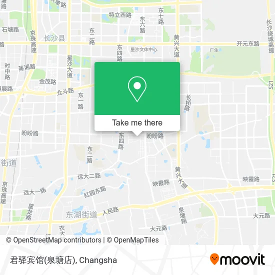 君驿宾馆(泉塘店) map