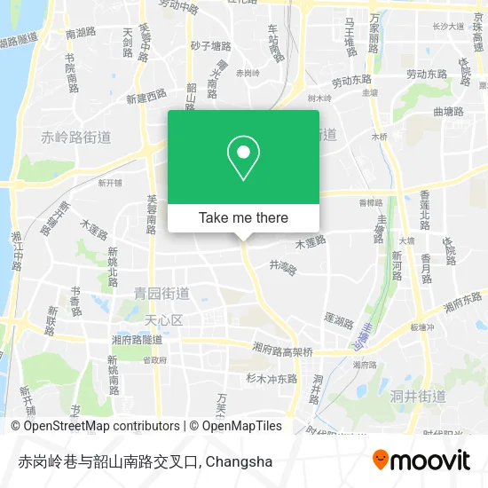 赤岗岭巷与韶山南路交叉口 map