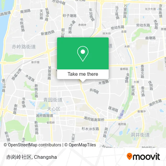 赤岗岭社区 map