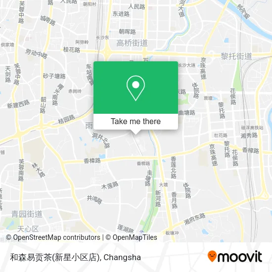 和森易贡茶(新星小区店) map