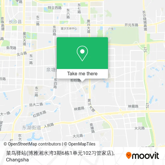 菜鸟驿站(博雅湘水湾3期6栋1单元102习管家店) map