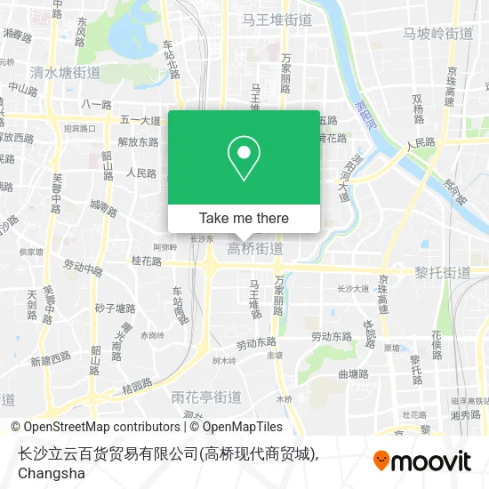 长沙立云百货贸易有限公司(高桥现代商贸城) map