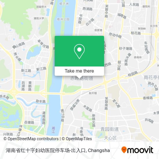 湖南省红十字妇幼医院停车场-出入口 map
