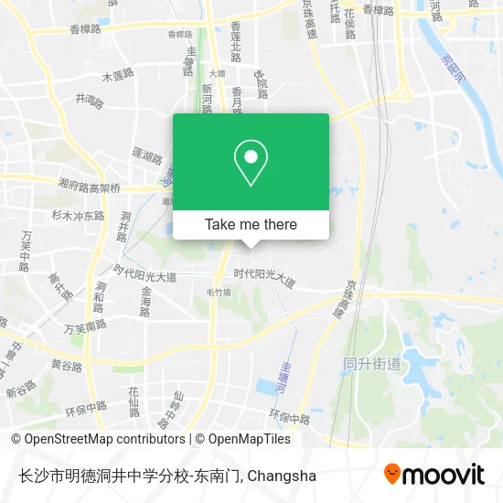 长沙市明德洞井中学分校-东南门 map