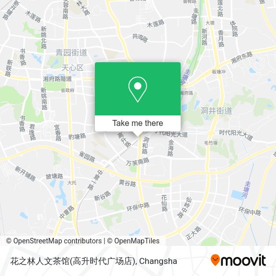 花之林人文茶馆(高升时代广场店) map