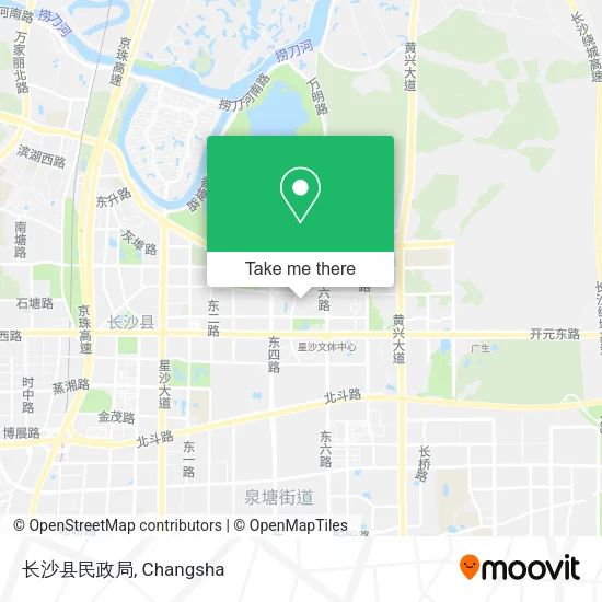 长沙县民政局 map