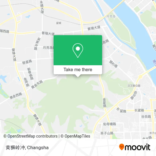 黄狮岭冲 map