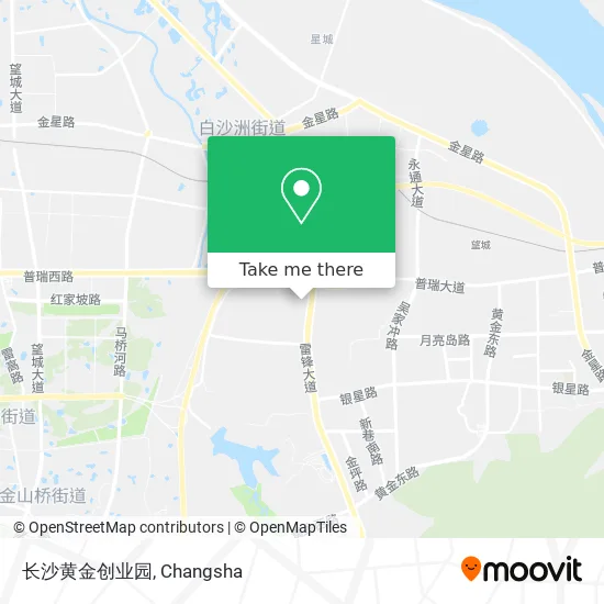 长沙黄金创业园 map