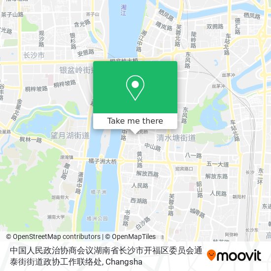 中国人民政治协商会议湖南省长沙市开福区委员会通泰街街道政协工作联络处 map