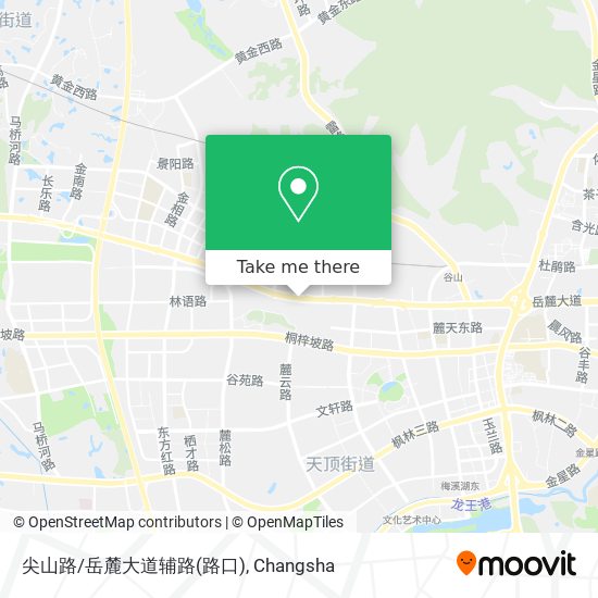 尖山路/岳麓大道辅路(路口) map