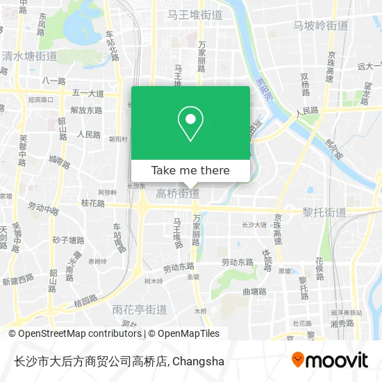 长沙市大后方商贸公司高桥店 map