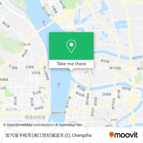 首汽瑞卡租车(湘江世纪城送车点) map