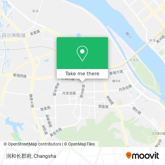 润和长郡府 map