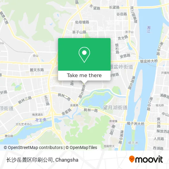 长沙岳麓区印刷公司 map
