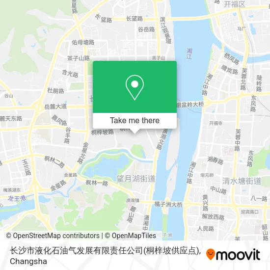长沙市液化石油气发展有限责任公司(桐梓坡供应点) map