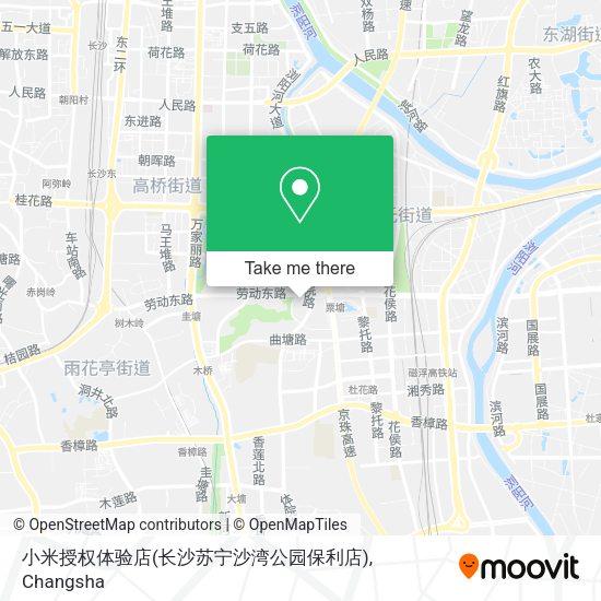 小米授权体验店(长沙苏宁沙湾公园保利店) map