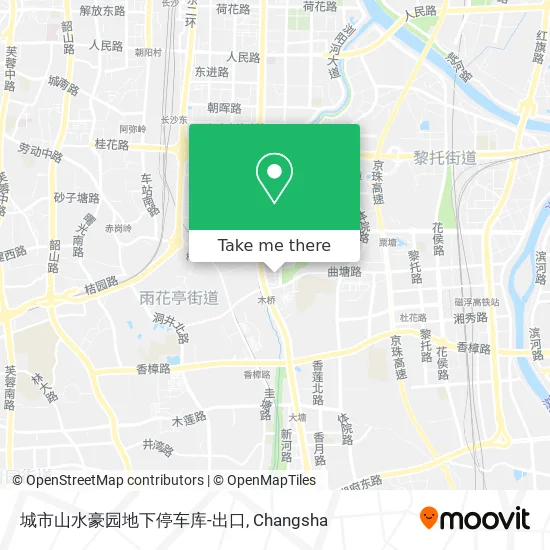 城市山水豪园地下停车库-出口 map