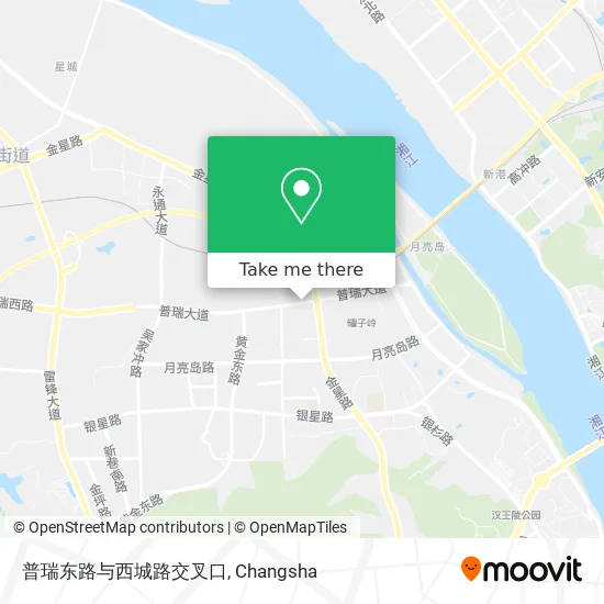 普瑞东路与西城路交叉口 map
