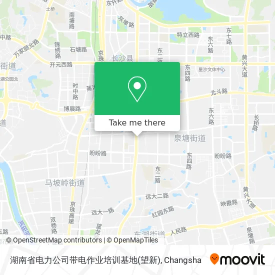 湖南省电力公司带电作业培训基地(望新) map