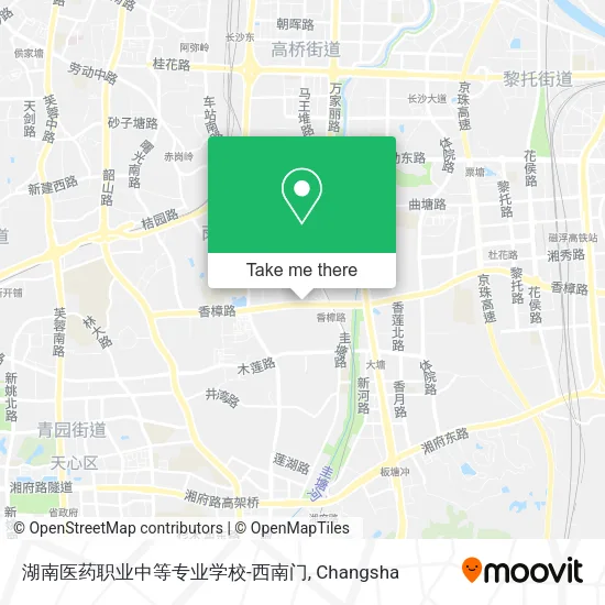 湖南医药职业中等专业学校-西南门 map
