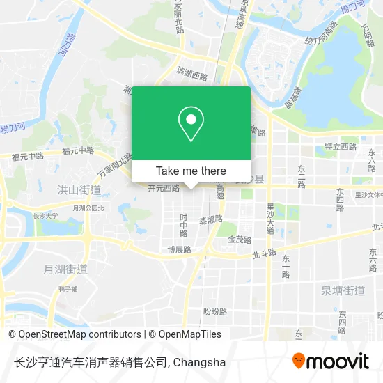 长沙亨通汽车消声器销售公司 map
