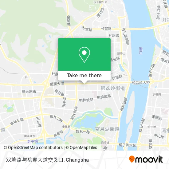 双塘路与岳麓大道交叉口 map
