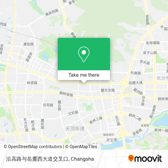 沿高路与岳麓西大道交叉口 map
