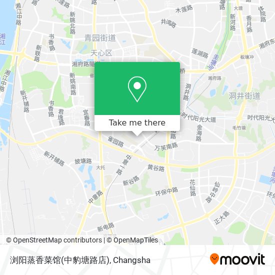 浏阳蒸香菜馆(中豹塘路店) map