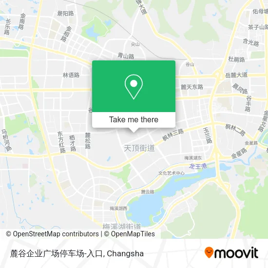 麓谷企业广场停车场-入口 map