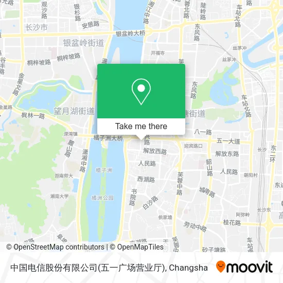 中国电信股份有限公司(五一广场营业厅) map
