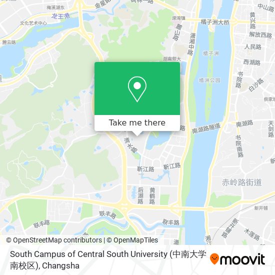 South Campus of Central South University (中南大学南校区) map