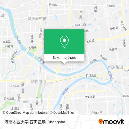 湖南农业大学-西田径场 map