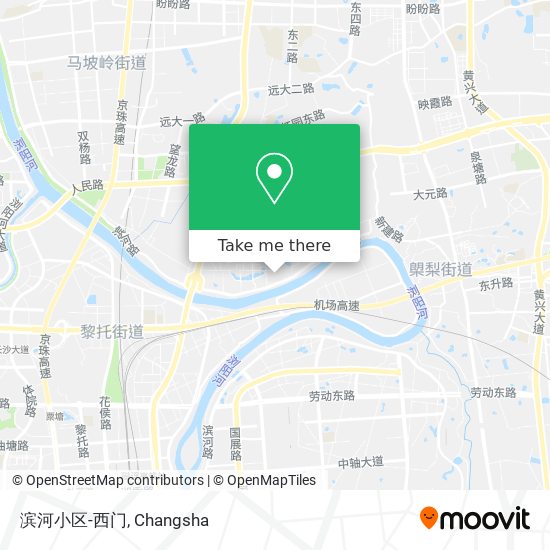 滨河小区-西门 map