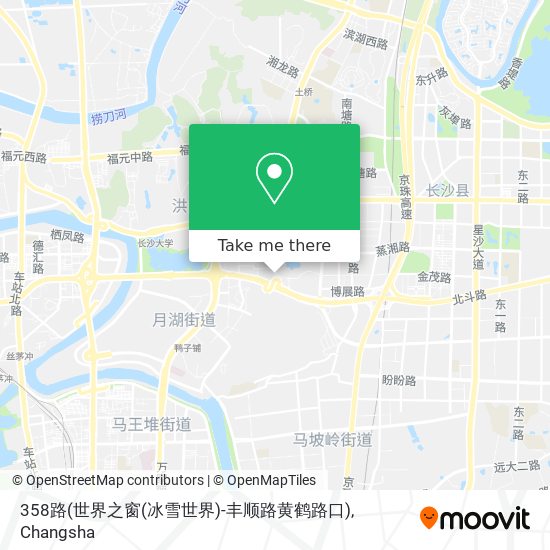 358路(世界之窗(冰雪世界)-丰顺路黄鹤路口) map