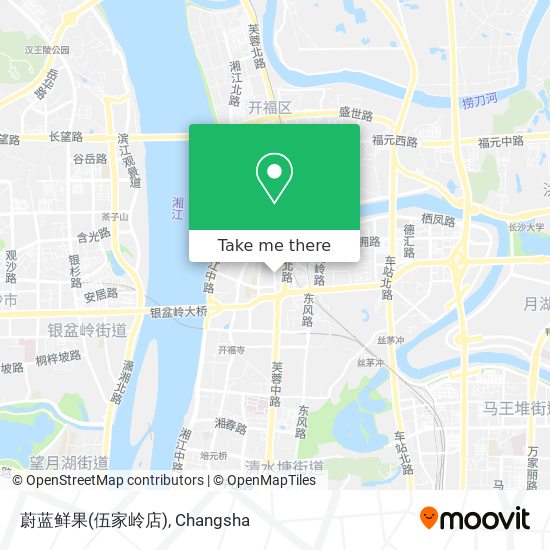 蔚蓝鲜果(伍家岭店) map