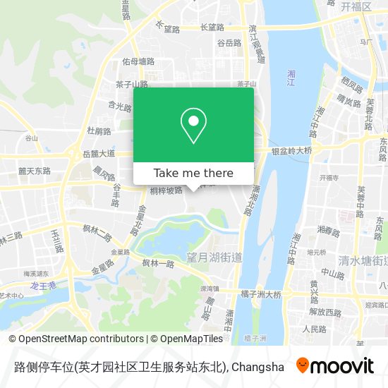 路侧停车位(英才园社区卫生服务站东北) map