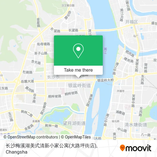 长沙梅溪湖美式清新小家公寓(大路坪街店) map