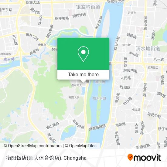 衡阳饭店(师大体育馆店) map