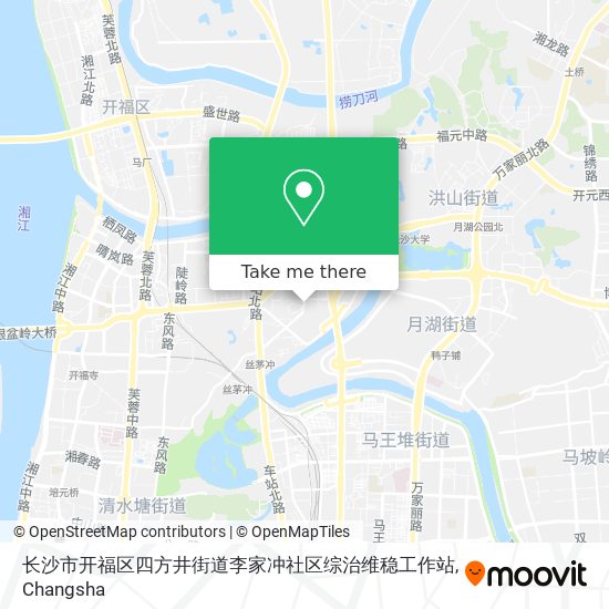 长沙市开福区四方井街道李家冲社区综治维稳工作站 map