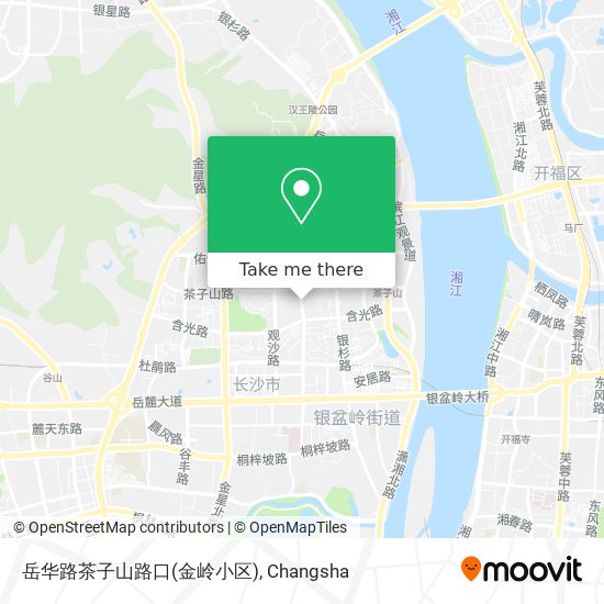 岳华路茶子山路口(金岭小区) map