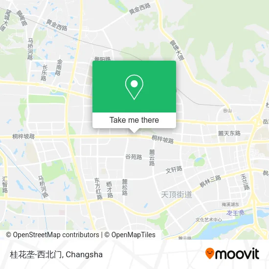 桂花垄-西北门 map