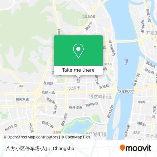 八方小区停车场-入口 map