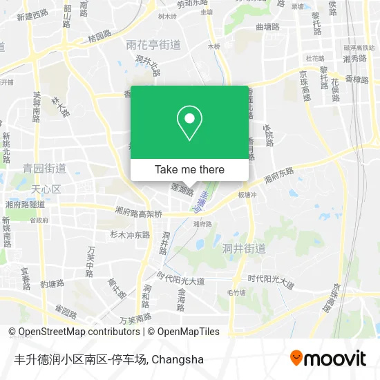 丰升德润小区南区-停车场 map