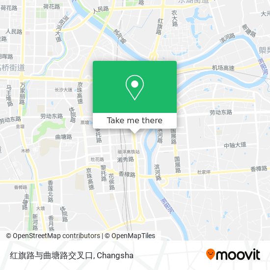 红旗路与曲塘路交叉口 map