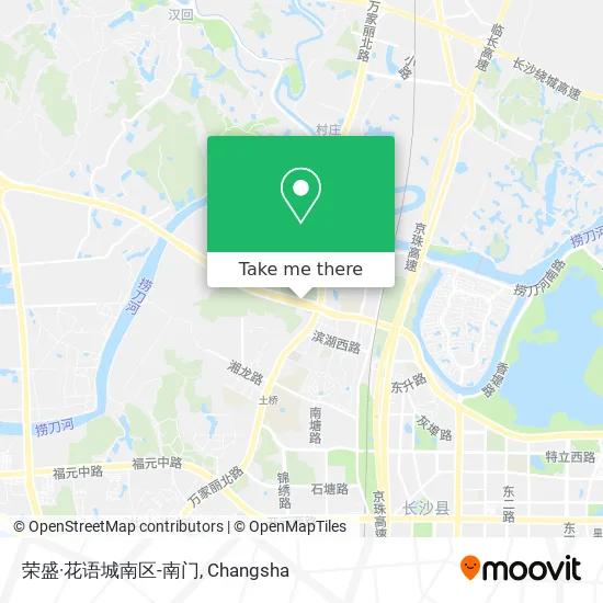 荣盛·花语城南区-南门 map