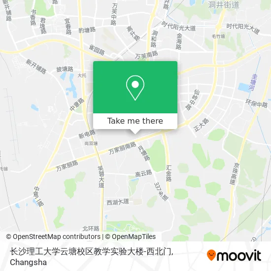长沙理工大学云塘校区教学实验大楼-西北门 map