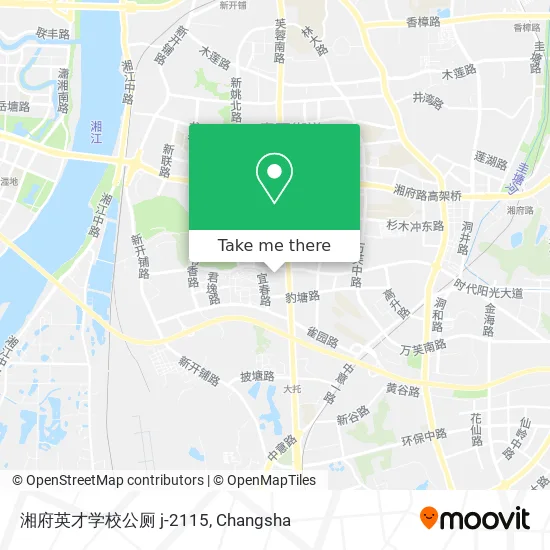 湘府英才学校公厕 j-2115 map