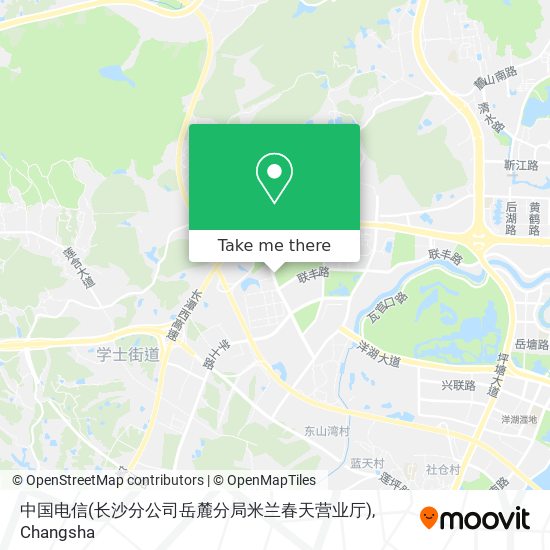 中国电信(长沙分公司岳麓分局米兰春天营业厅) map