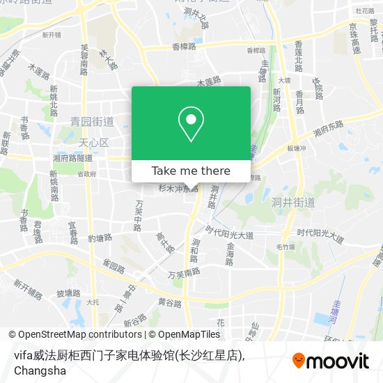 vifa威法厨柜西门子家电体验馆(长沙红星店) map