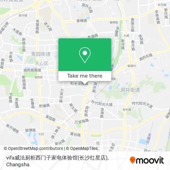 vifa威法厨柜西门子家电体验馆(长沙红星店) map